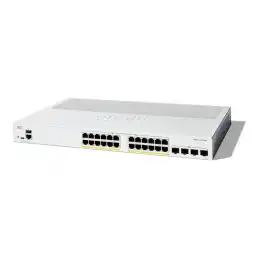 Cisco Catalyst 1300-24P-4X - Commutateur - C3 - Géré - 24 x 10 - 100 - 1000 (PoE+) + 4 x 10 Gigabit SF... (C1300-24P-4X)_1